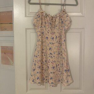 Pink Floral Summer Dress